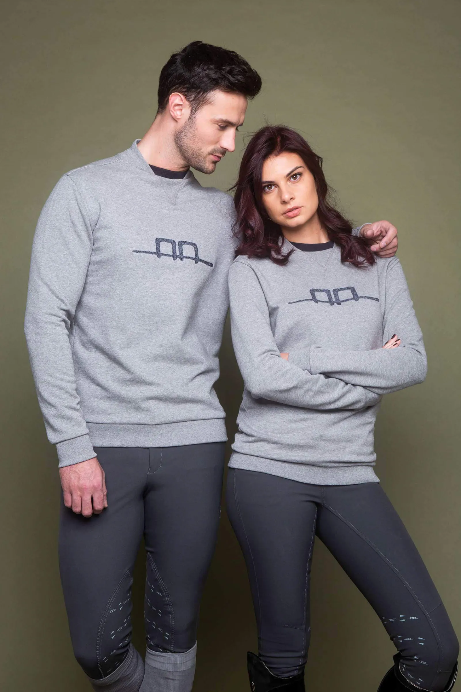 Clearance AA Unisex Cotton Sweatshirt Women Riding Jumpers & Fleeces