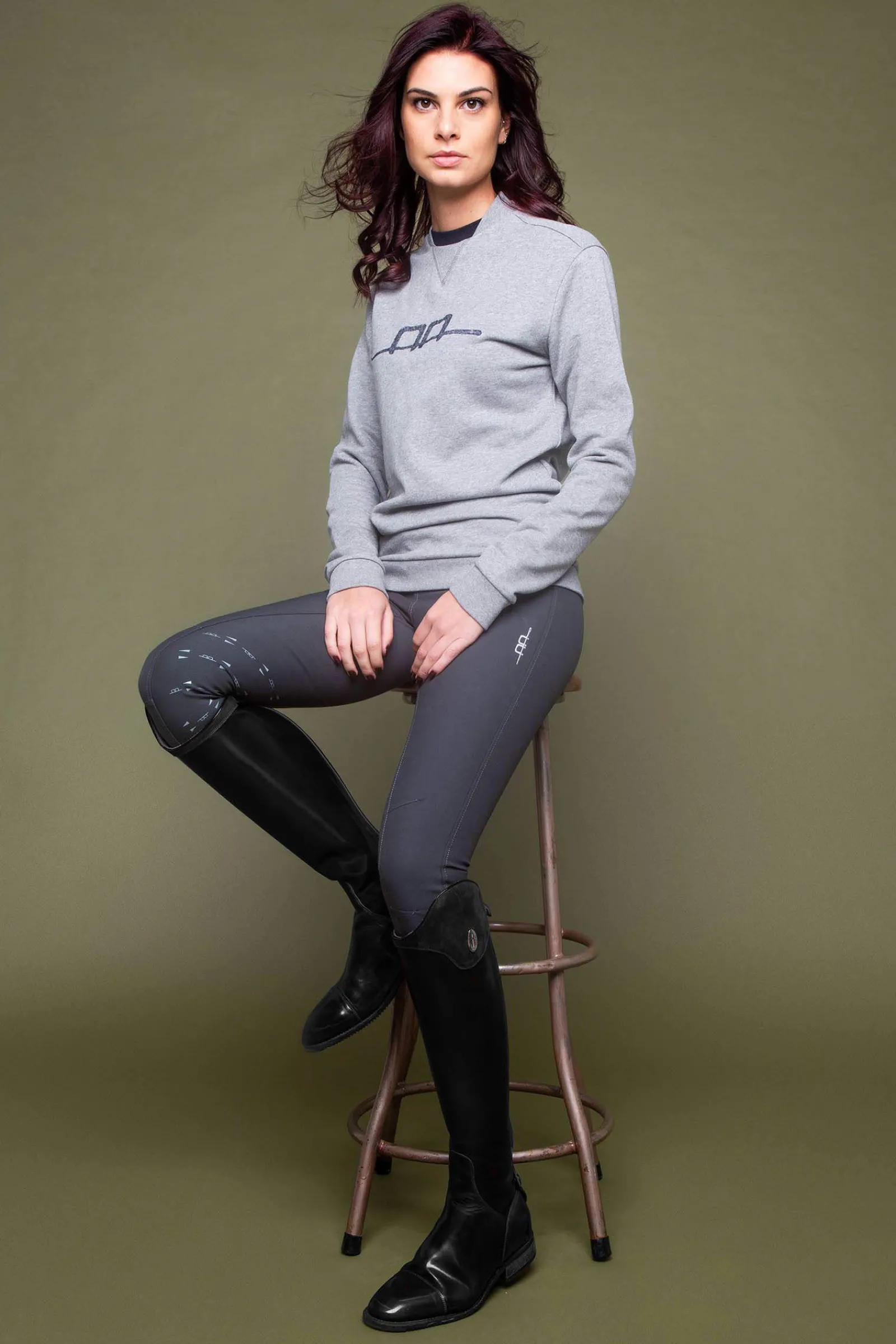 Clearance AA Unisex Cotton Sweatshirt Women Riding Jumpers & Fleeces