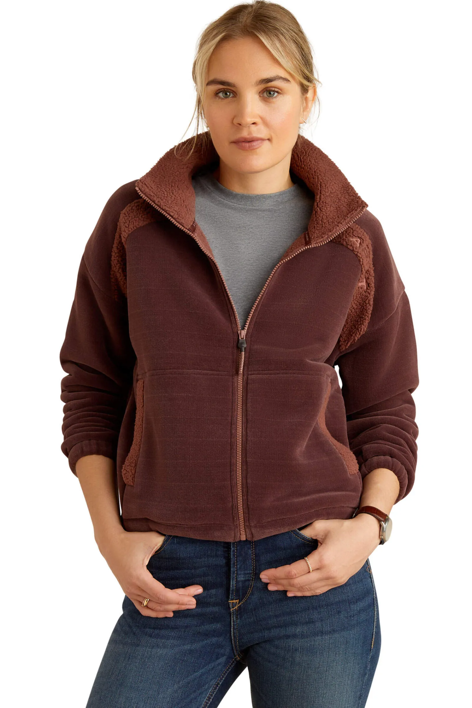 Best Lafayette Full Zip Sweatshirt Jacket Women Riding Jumpers & Fleeces|Coats & Jackets