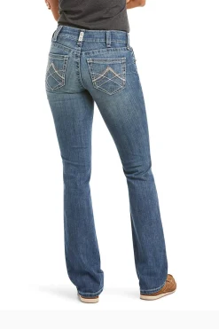 New R.E.A.L. Mid Rise Stretch Icon Stackable Straight Leg Jeans Western|Jodhpurs