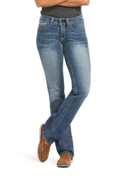 New R.E.A.L. Mid Rise Stretch Icon Stackable Straight Leg Jeans Western|Jodhpurs