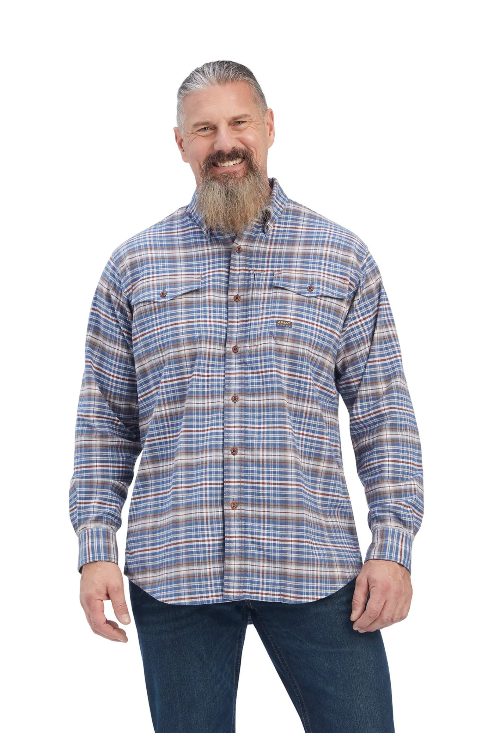 New Rebar Flannel DuraStretch Work Shirt Riding Shirts