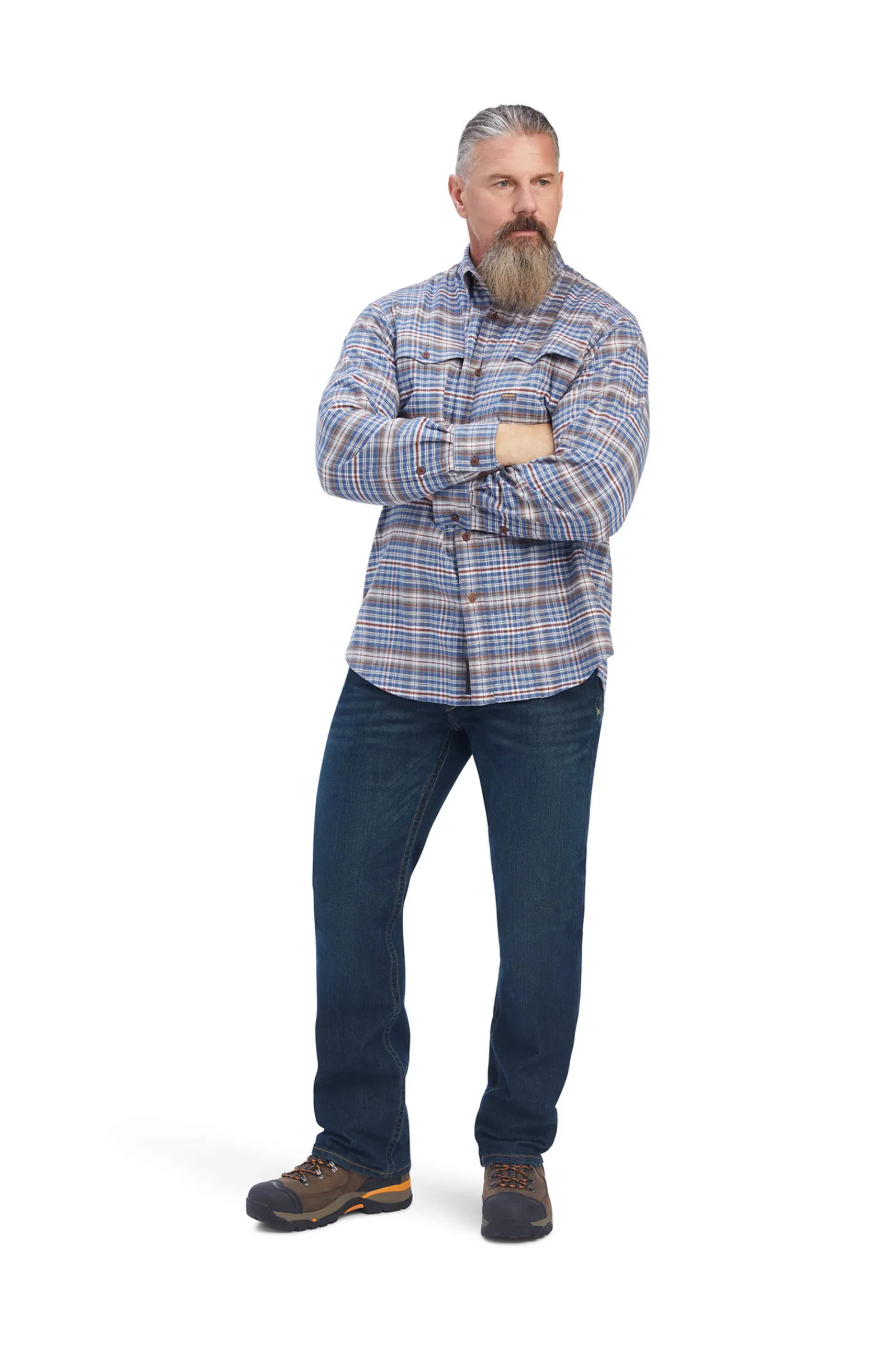 New Rebar Flannel DuraStretch Work Shirt Riding Shirts