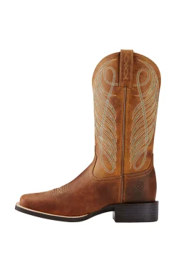 Online Round Up Wide Square Toe Woman Western|Country Boots