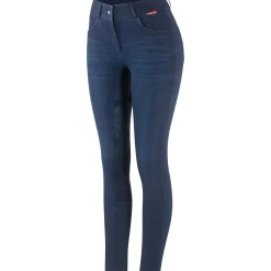 Clearance B Vertigo Elle Full Seat Breeches Denim with silicone grip for Woman Full Seat Breeches