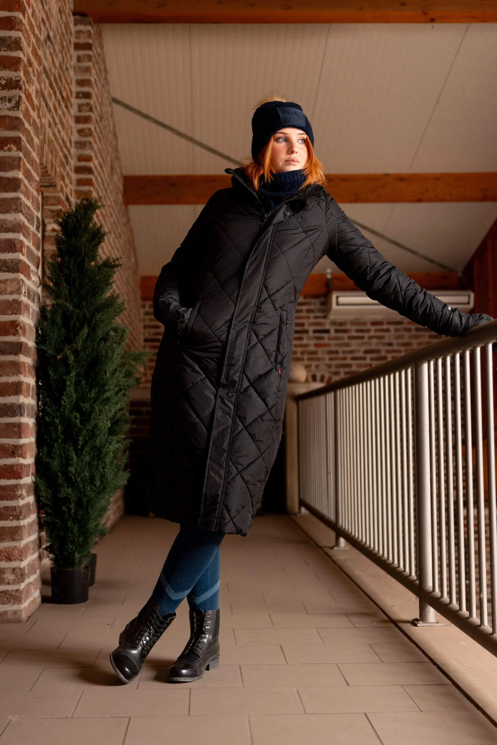 Discount B Vertigo Gem Long Padded Coat Women Coats & Jackets