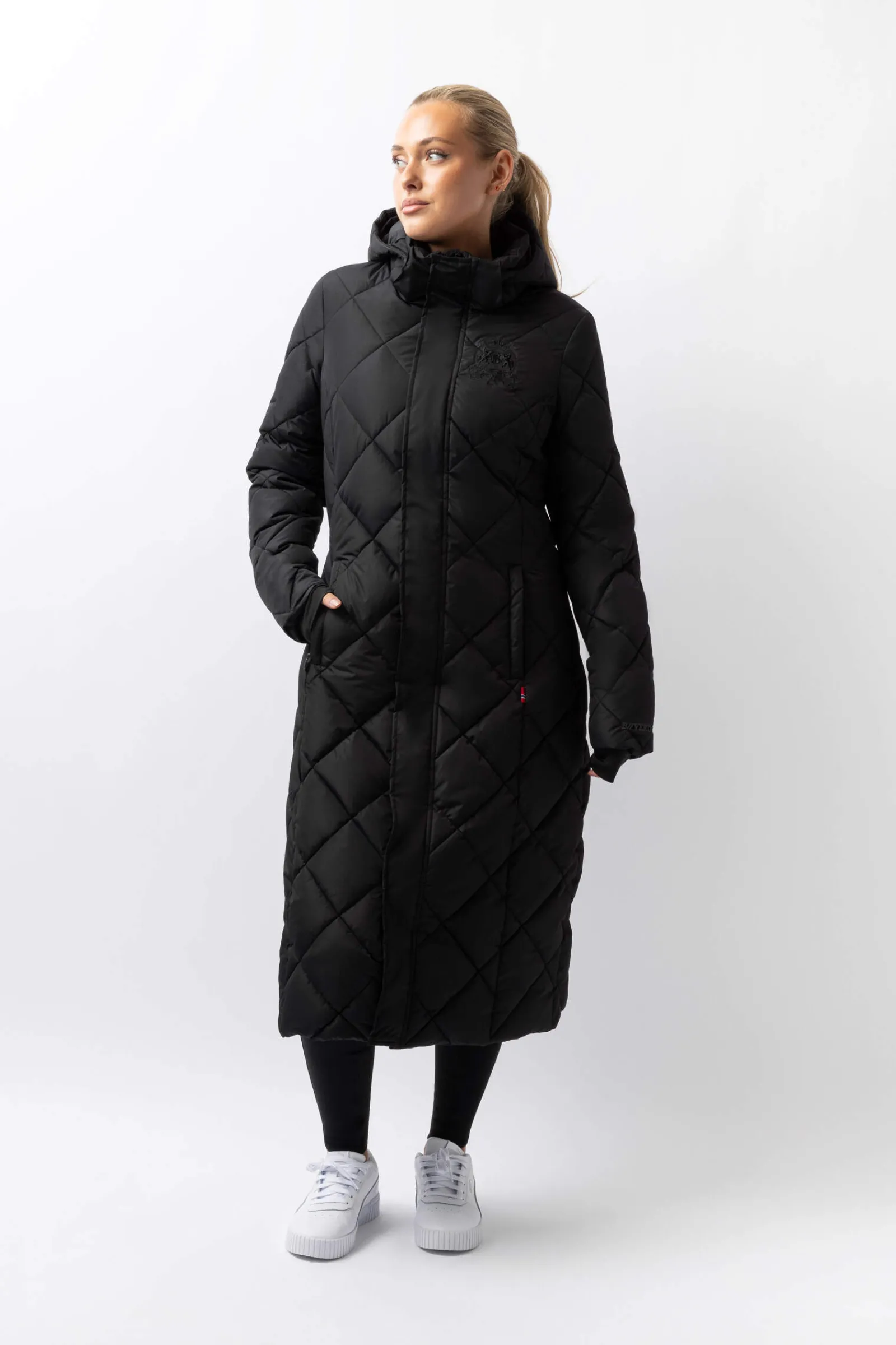 Discount B Vertigo Gem Long Padded Coat Women Coats & Jackets