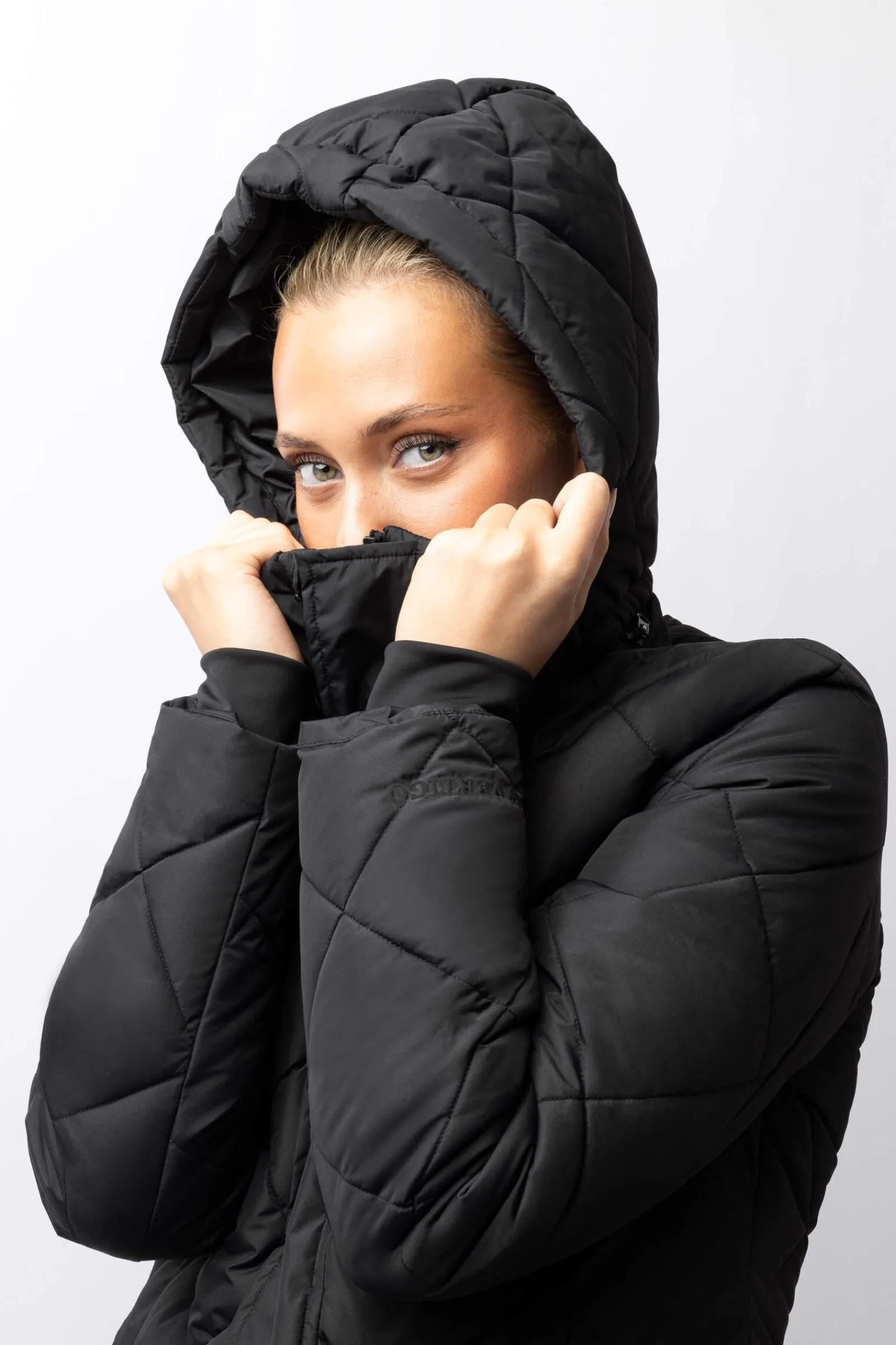 Discount B Vertigo Gem Long Padded Coat Women Coats & Jackets