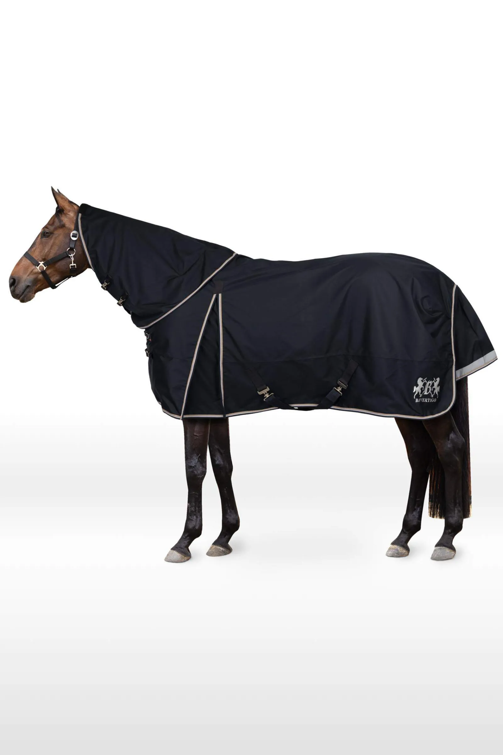 Clearance B Vertigo Georgina Turnout Rug with Detachable Neckpiece Lightweight Turnout Rugs