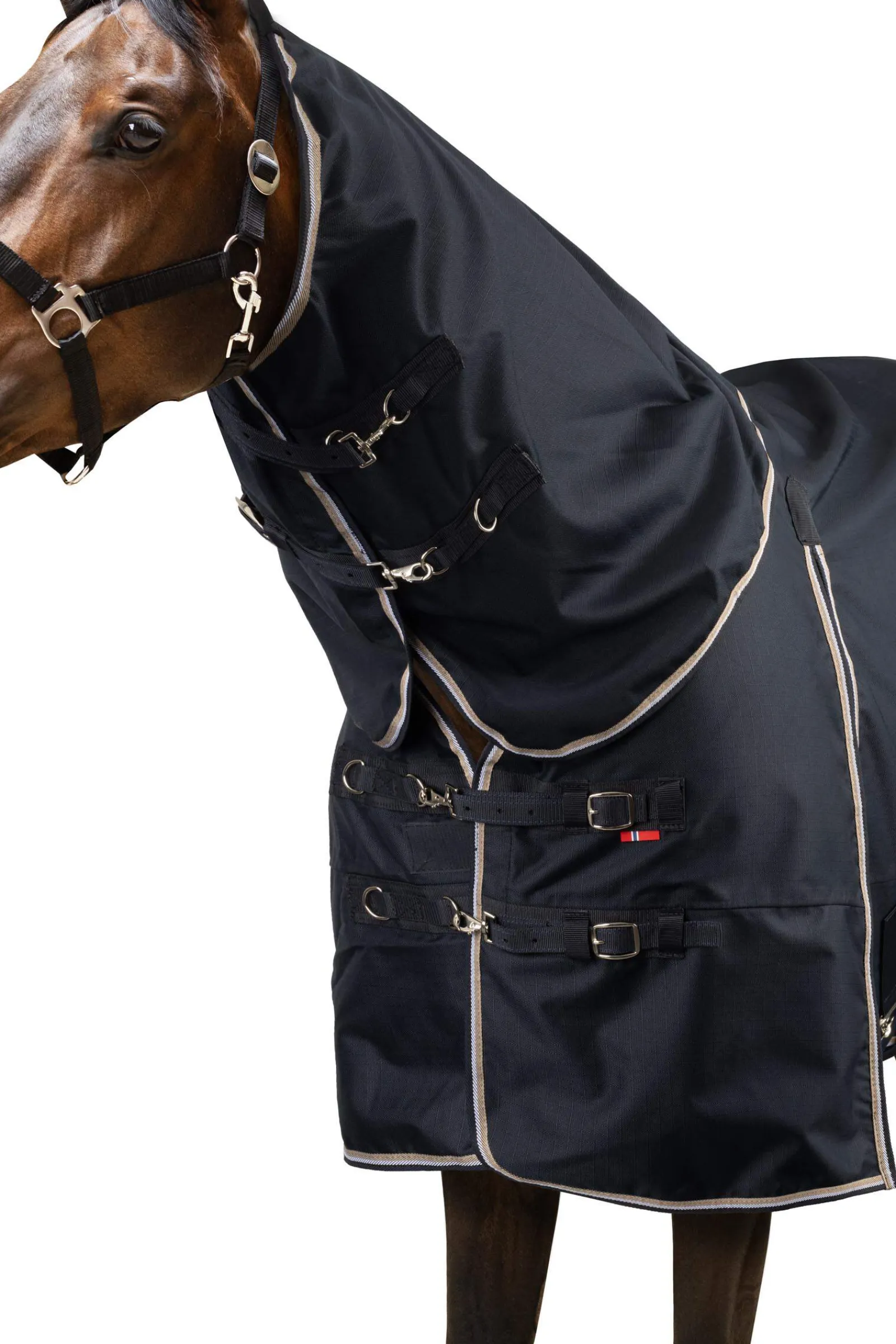 Clearance B Vertigo Georgina Turnout Rug with Detachable Neckpiece Lightweight Turnout Rugs
