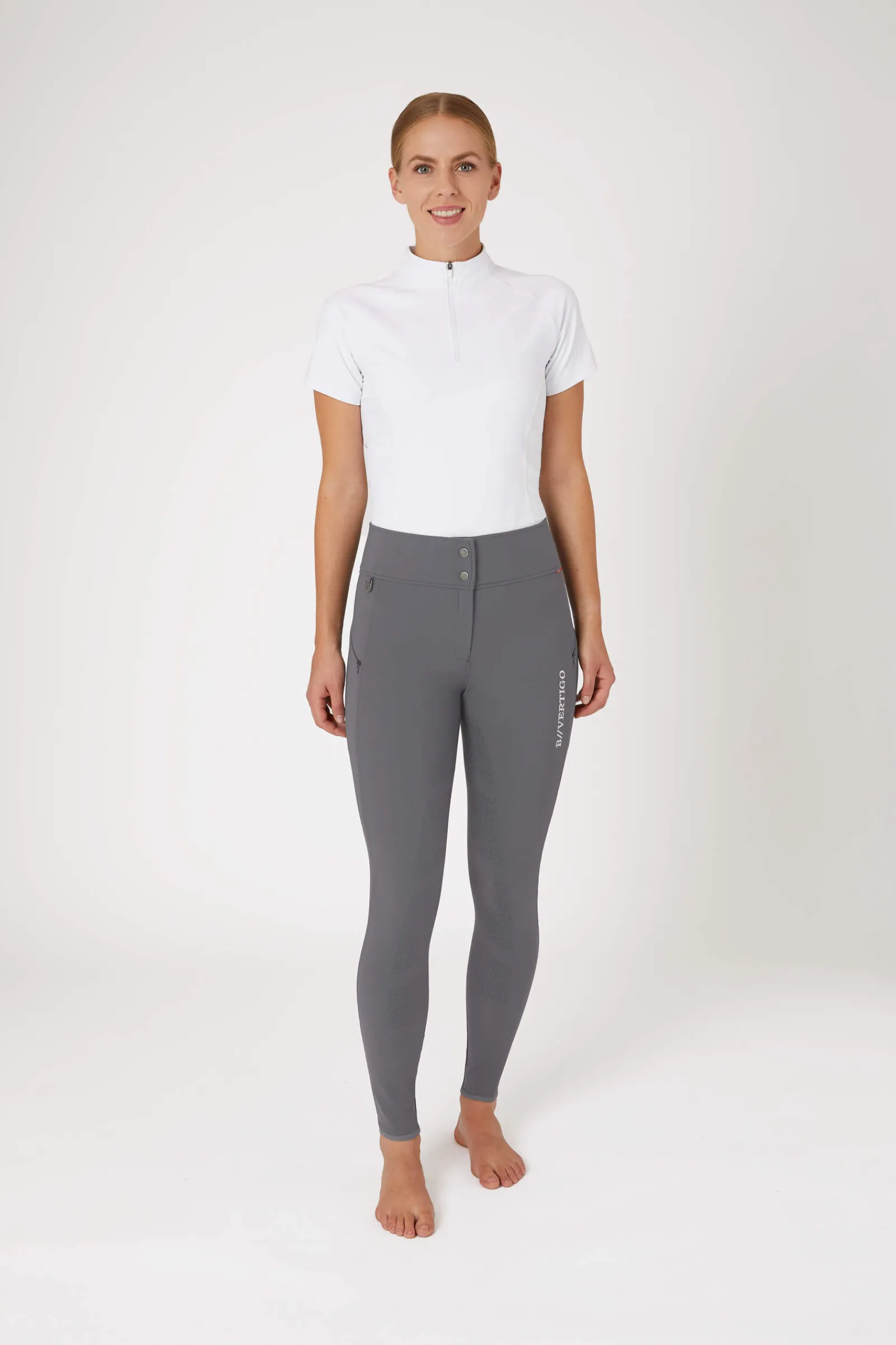 Hot B Vertigo Justine Thermo Silicone Full Seat Breeches for Women Winter Breeches