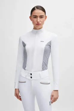 Hot Emma Show Blouse Houndstooth Women Show Clothing|Tops & T-shirts