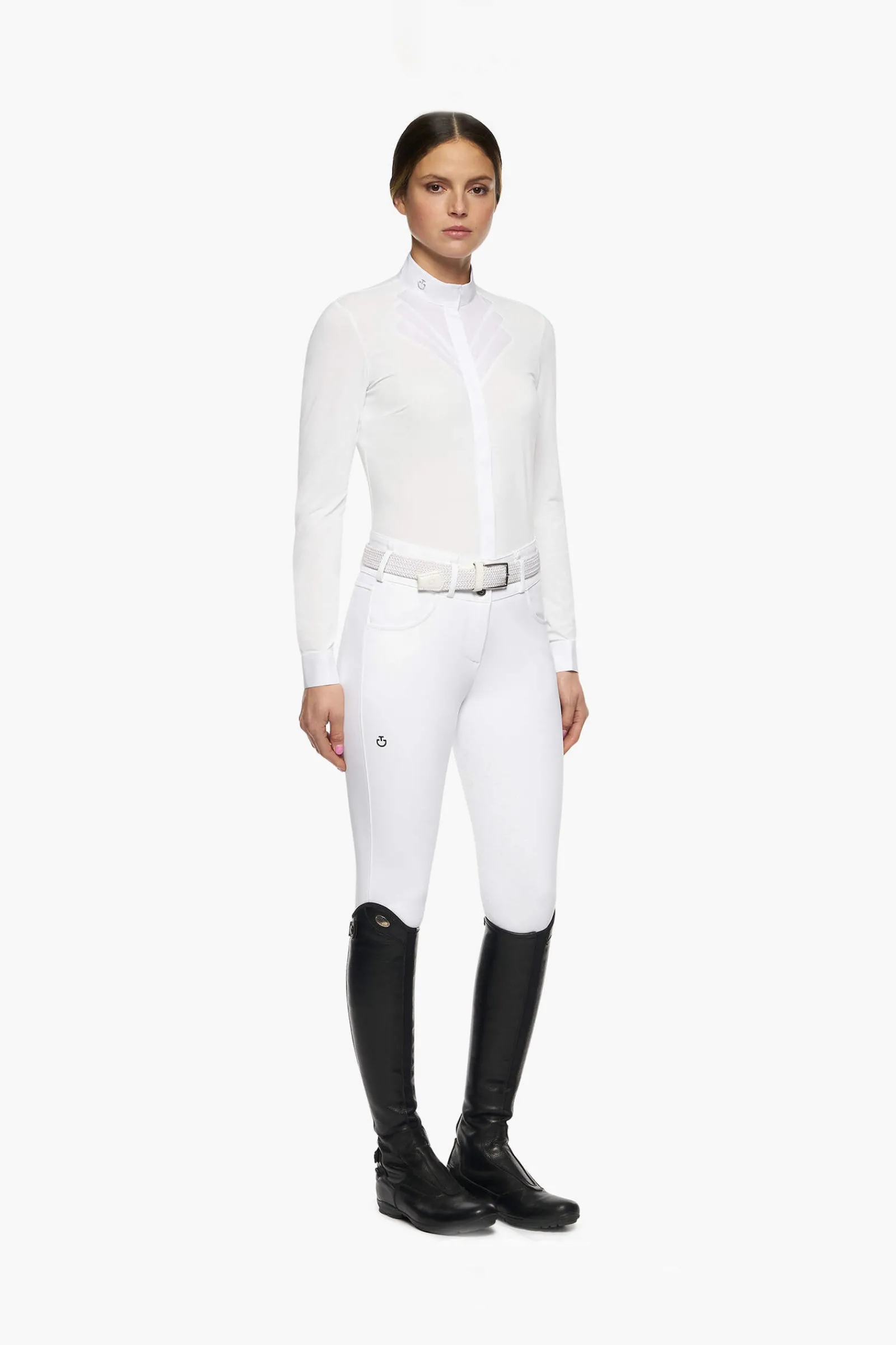 Fashion Cavalleria Toscana Fan Bib Women Women Show Clothing