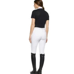 Clearance Cavalleria Toscana R-Evo Epaulet Shortsleeve Zip Polo Women Show Clothing|Tops & T-shirts