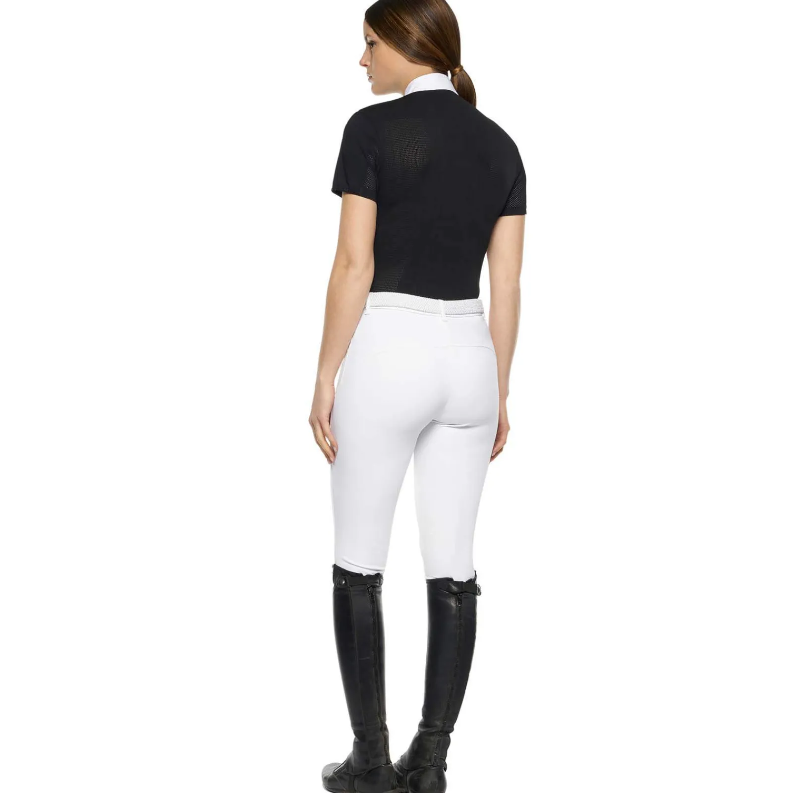 Clearance Cavalleria Toscana R-Evo Epaulet Shortsleeve Zip Polo Women Show Clothing|Tops & T-shirts