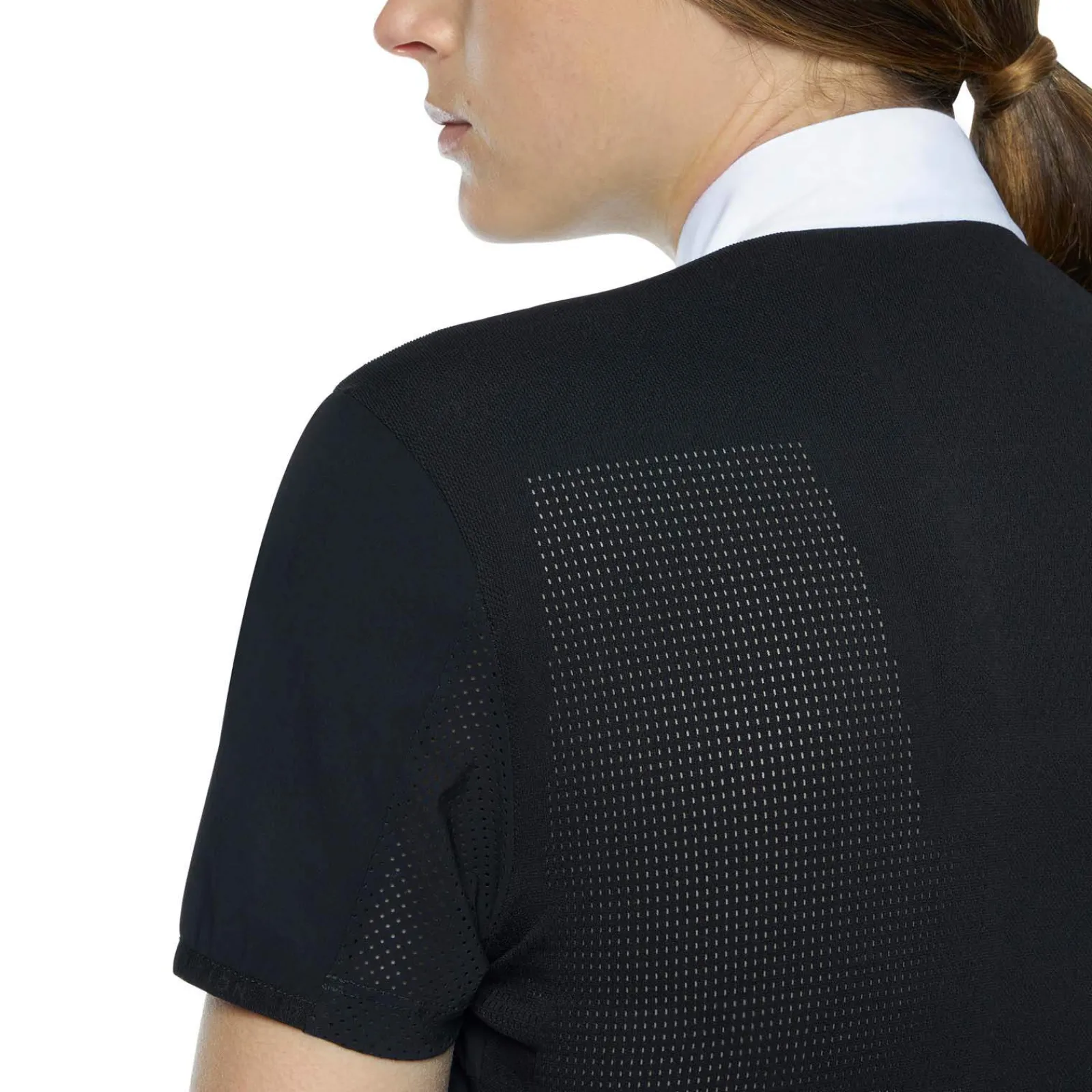 Clearance Cavalleria Toscana R-Evo Epaulet Shortsleeve Zip Polo Women Show Clothing|Tops & T-shirts