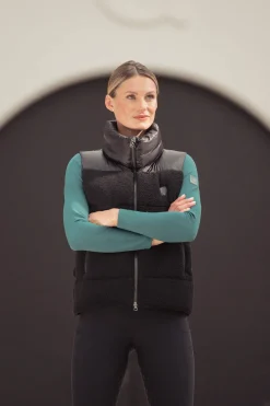 New Fanatics AW24 Quilted Teddy Fleece Waistcoat Women Coats & Jackets