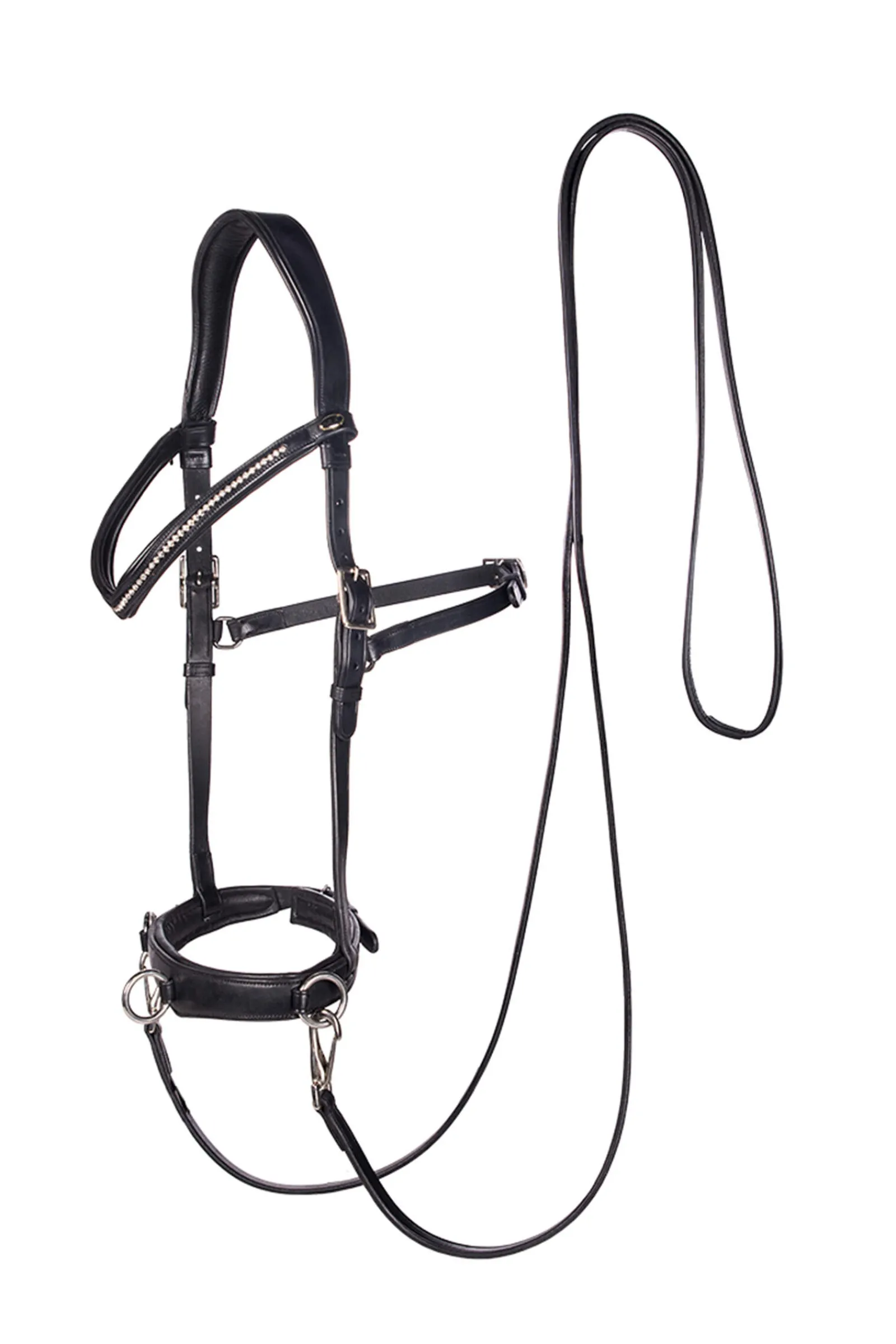 Online F.R.A. Freedom Riding Articles Wendy B Cavesson, Bitless Bridle, Leather Reins w/ Clip Auxiliary Reins & Lunging Aids|Auxiliary Reins & Lunging Aids