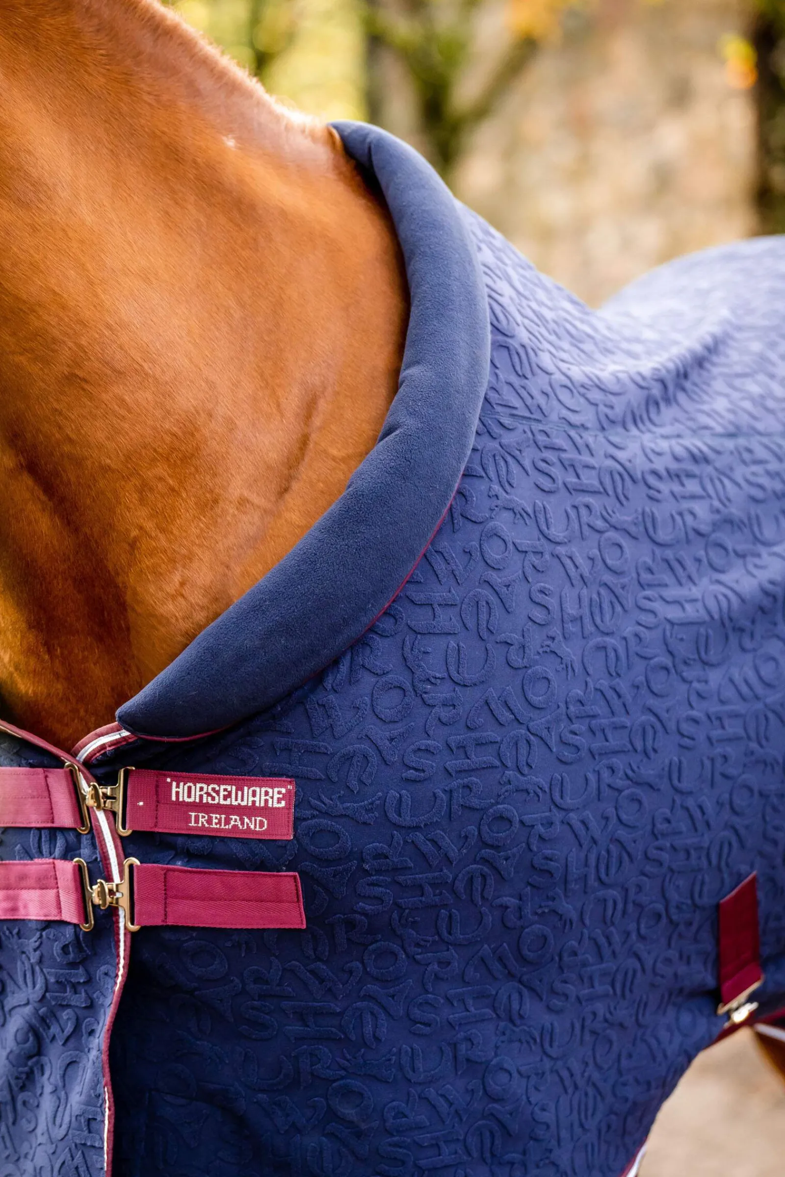 Fashion Embossed Cosy Neck Cooler Fleece Horse Rugs & Cooler Rugs