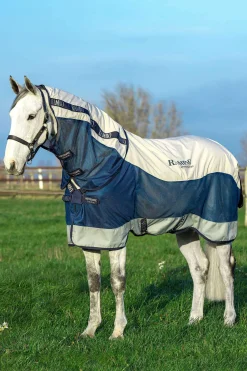 Outlet Rambo Summer Series Turnout Rug With Liner and Detachable Neck, 100g Fly Rugs|Lightweight Turnout Rugs