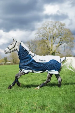 Outlet Rambo Summer Series Turnout Rug With Liner and Detachable Neck, 100g Fly Rugs|Lightweight Turnout Rugs