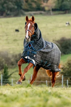 Clearance Rhino Reflectech Plus Vari-Layer Turnout Rug incl. Detachable Hood, 250g Lightweight Turnout Rugs