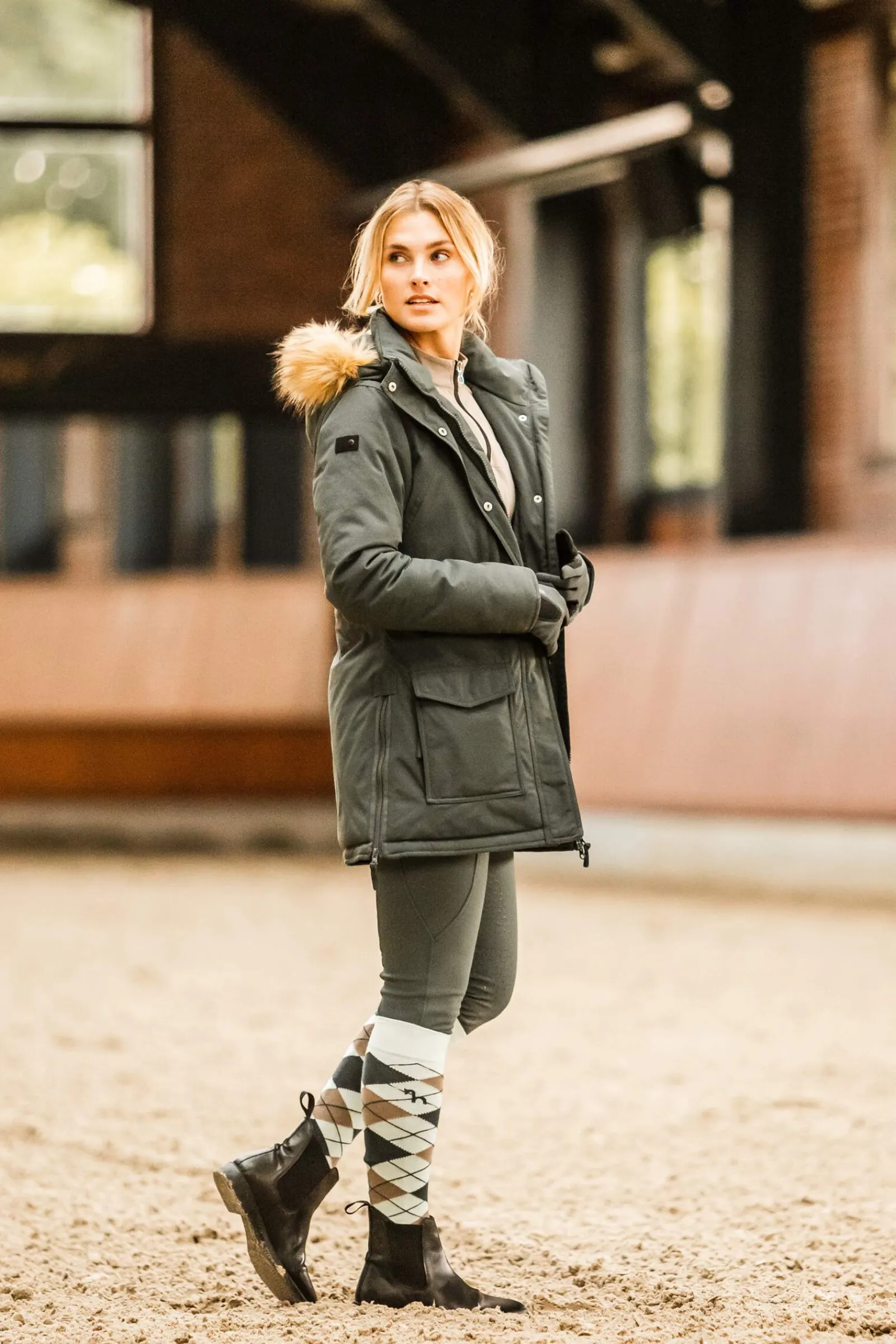 New Alana Checked Winter Riding Socks Riding Socks