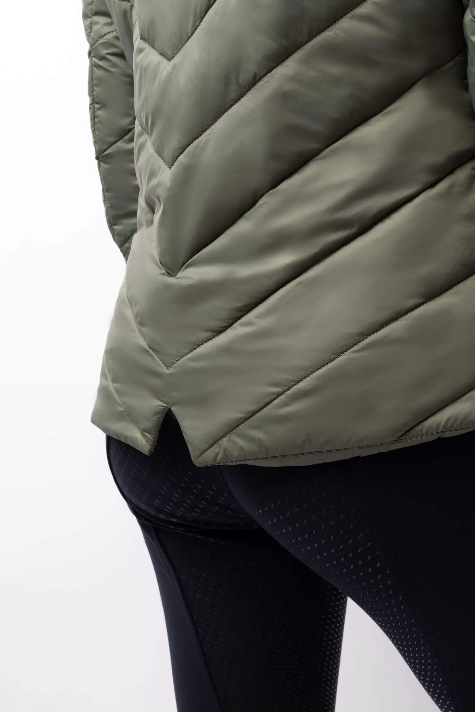 Hot Aurora Padded Parka Riding Riding Jacket with Removable Skirt Women Coats & Jackets