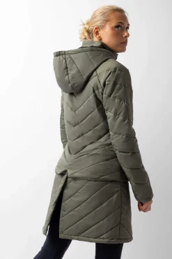 Hot Aurora Padded Parka Riding Riding Jacket with Removable Skirt Women Coats & Jackets