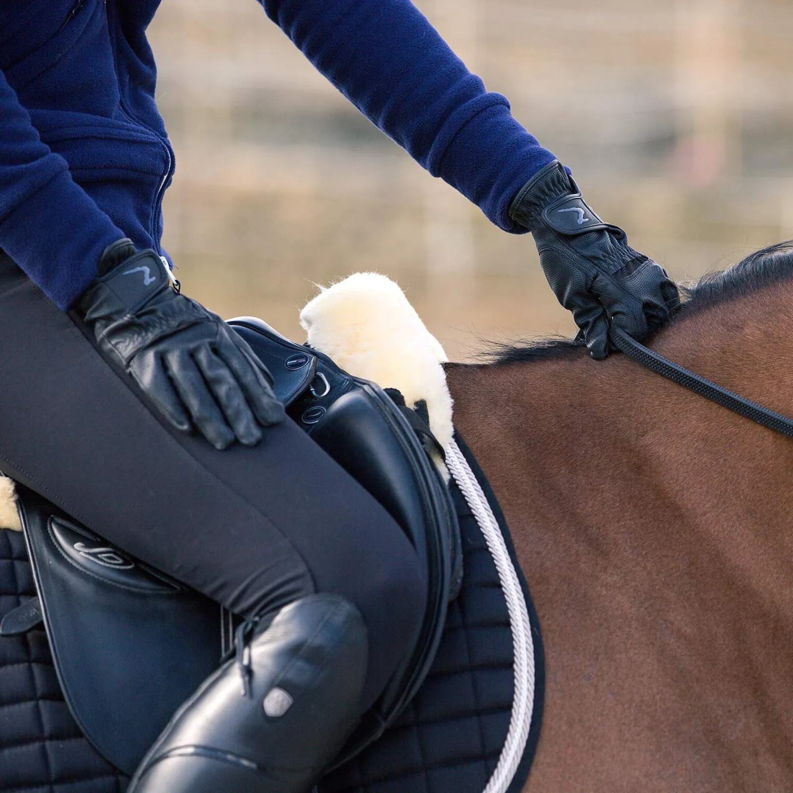 Hot Elisabeth Synthetic Leather Riding Gloves All Season Gloves