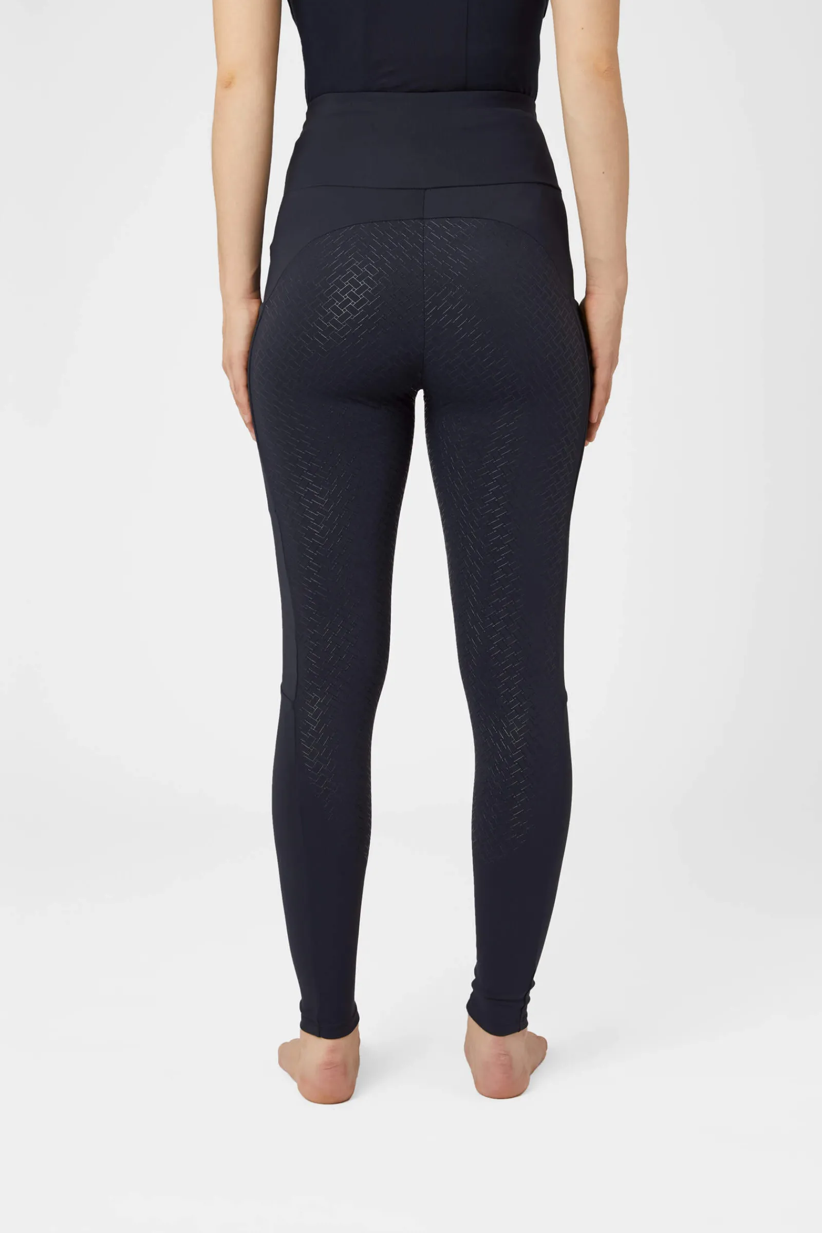 Fashion Ginny Maternity Silicone Full Seat Riding Tights with Phone Pockets Riding Tights