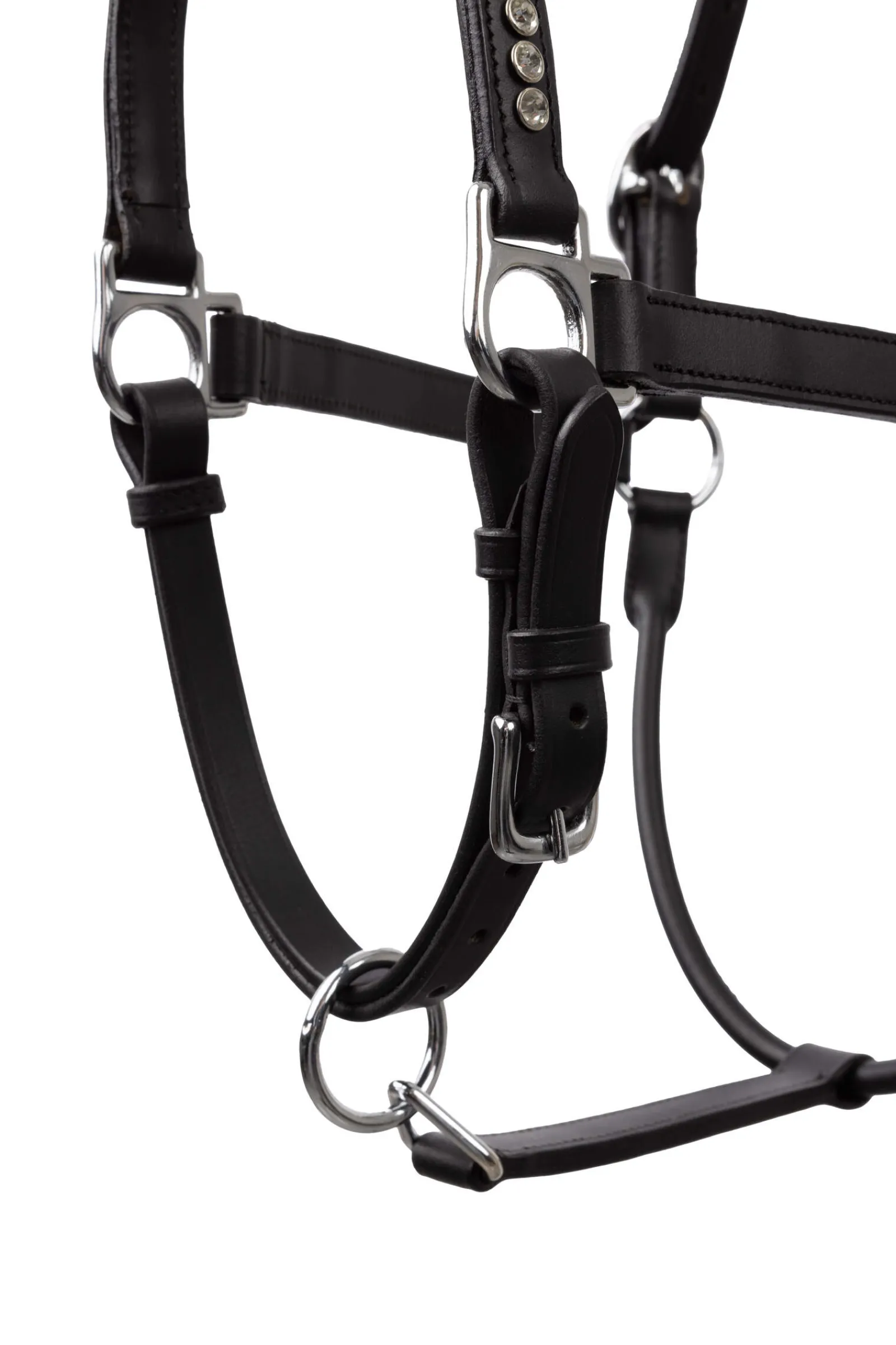 Fashion Halter with Crystals Leather Headcollars
