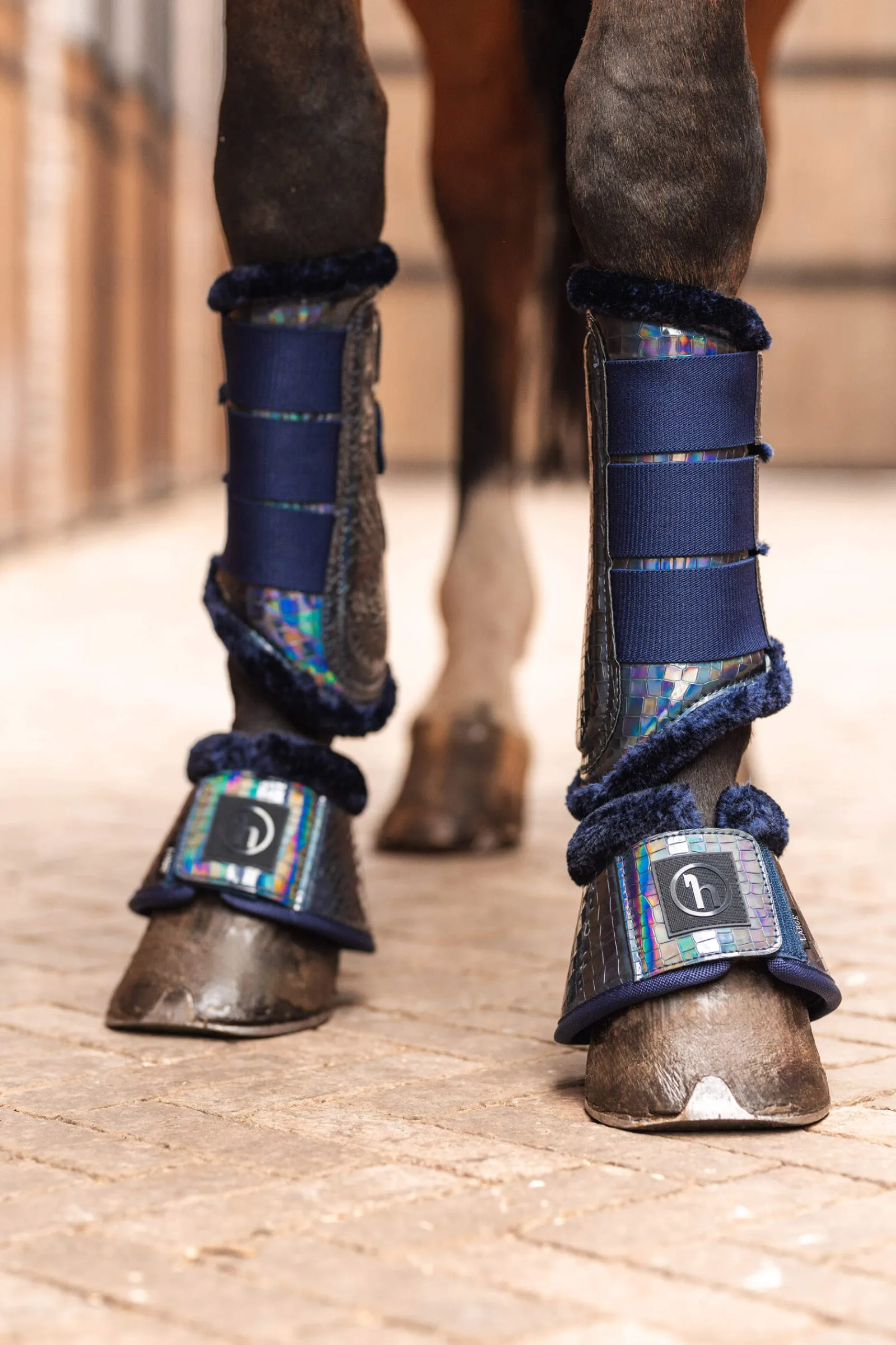 Clearance Ice Water Hologram Bell Boots Pony Boots|Over Reach Boots