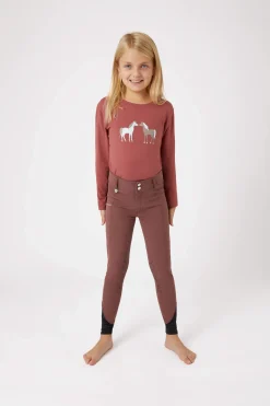 Outlet Leighton Teens Silicone Full Grip Breeches with Phone Pocket Kids Jodhpurs & Breeches