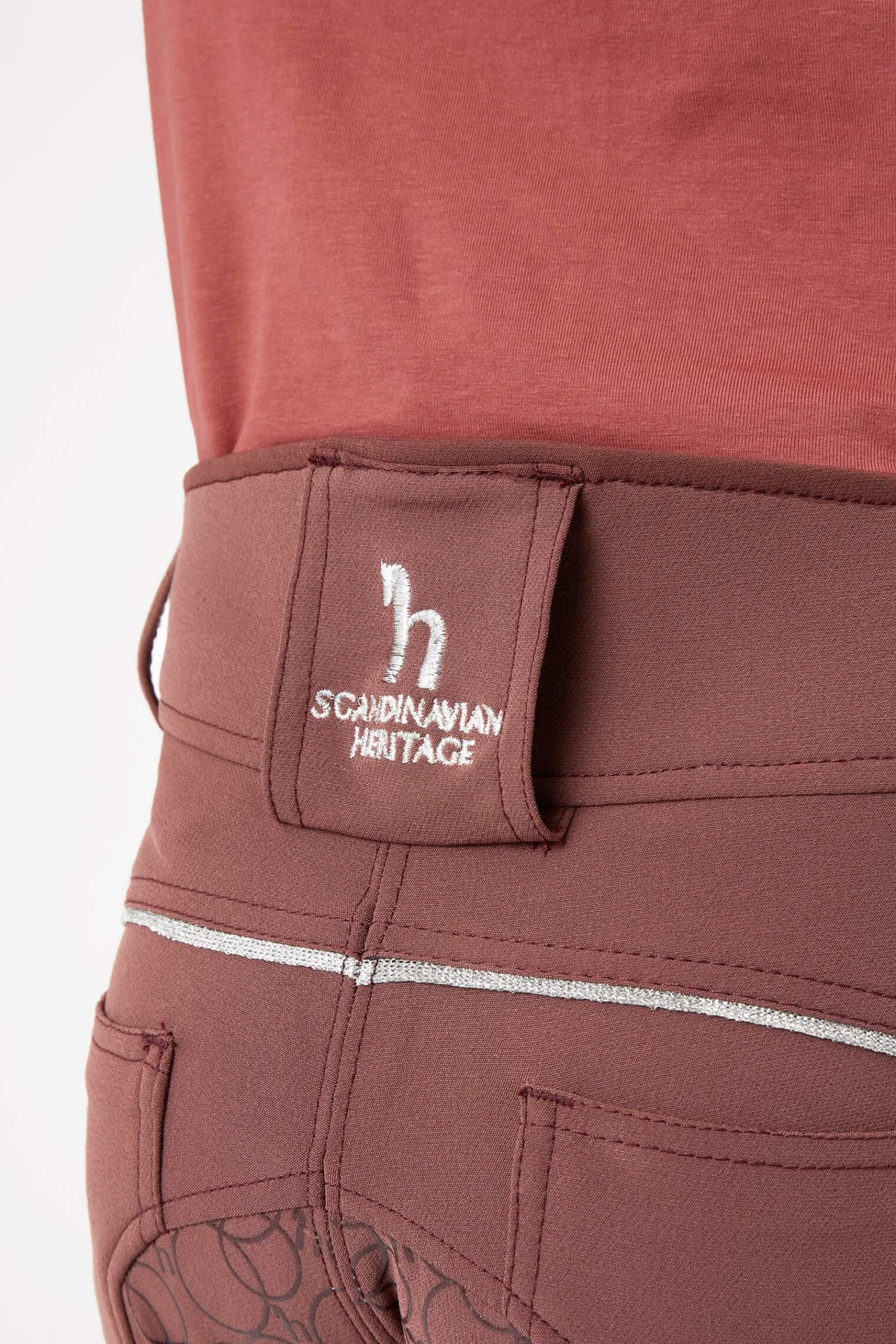 Outlet Leighton Teens Silicone Full Grip Breeches with Phone Pocket Kids Jodhpurs & Breeches