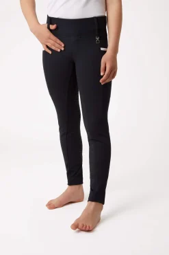 Fashion Lucinda Kids High Waist Silicone Full Seat Tights Kids Riding Tights