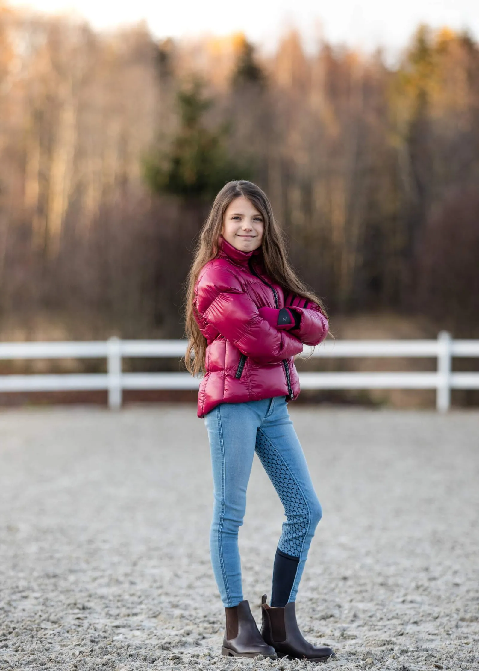 Best Poppy Kids Denim Silicone Full Seat Breeches Kids Jodhpurs & Breeches