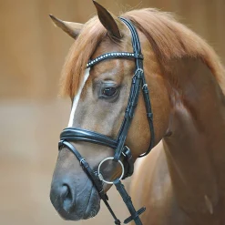 Discount Bridle Mia, crank noseband w/ flash Pony Bridles & Halters|Bridles & Nosebands