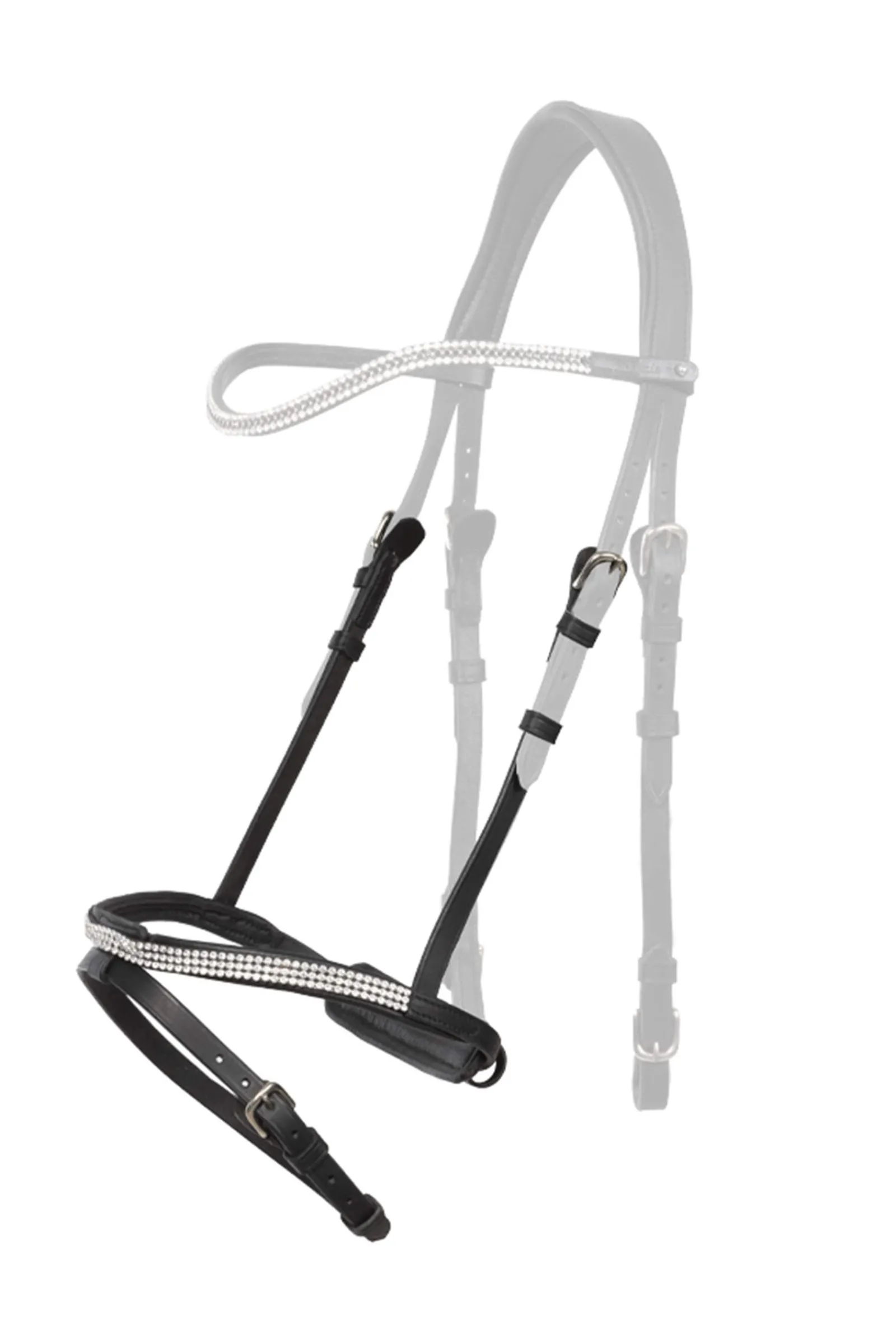 New Hvítur English Noseband for Aradis Icelandic Bridle Bridles & Nosebands