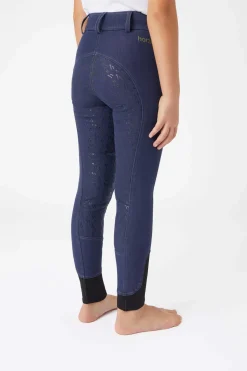 New Kids Full Grip Denim Breeches Kids Jodhpurs & Breeches