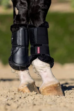 Sale Mesh Brushing Boots With Fleece Edging Horse Boots