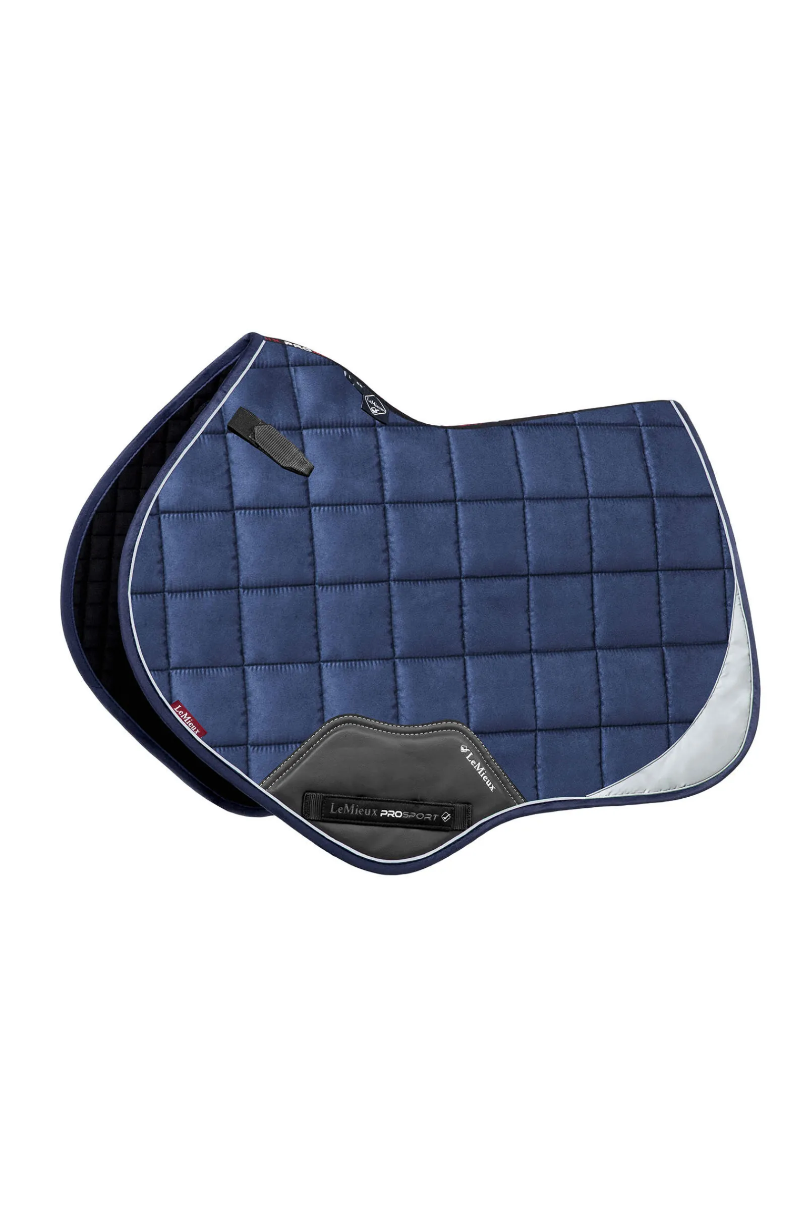 Online Reflective Suede Close Contact Square Saddle Pad Hi Viz Horse Wear|Hi Viz Horse Wear
