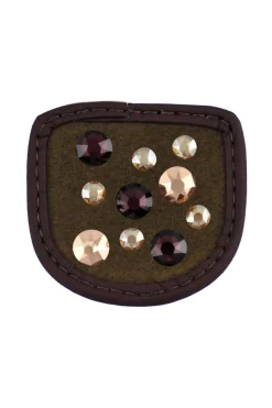 Discount Crystal Merlot Gold Riding Gloves Patches All Season Gloves