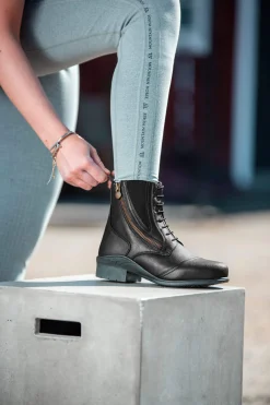 Outlet Mountain Horse Veganza Side Zip Paddock Boots Jodhpur Boots
