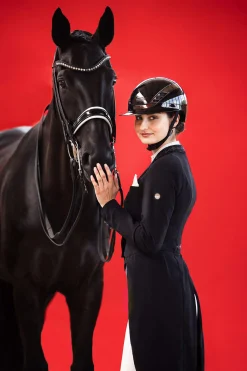 Hot Abus AirLuxe Chrome Long Visor Riding Helmet Riding Hats & Helmets