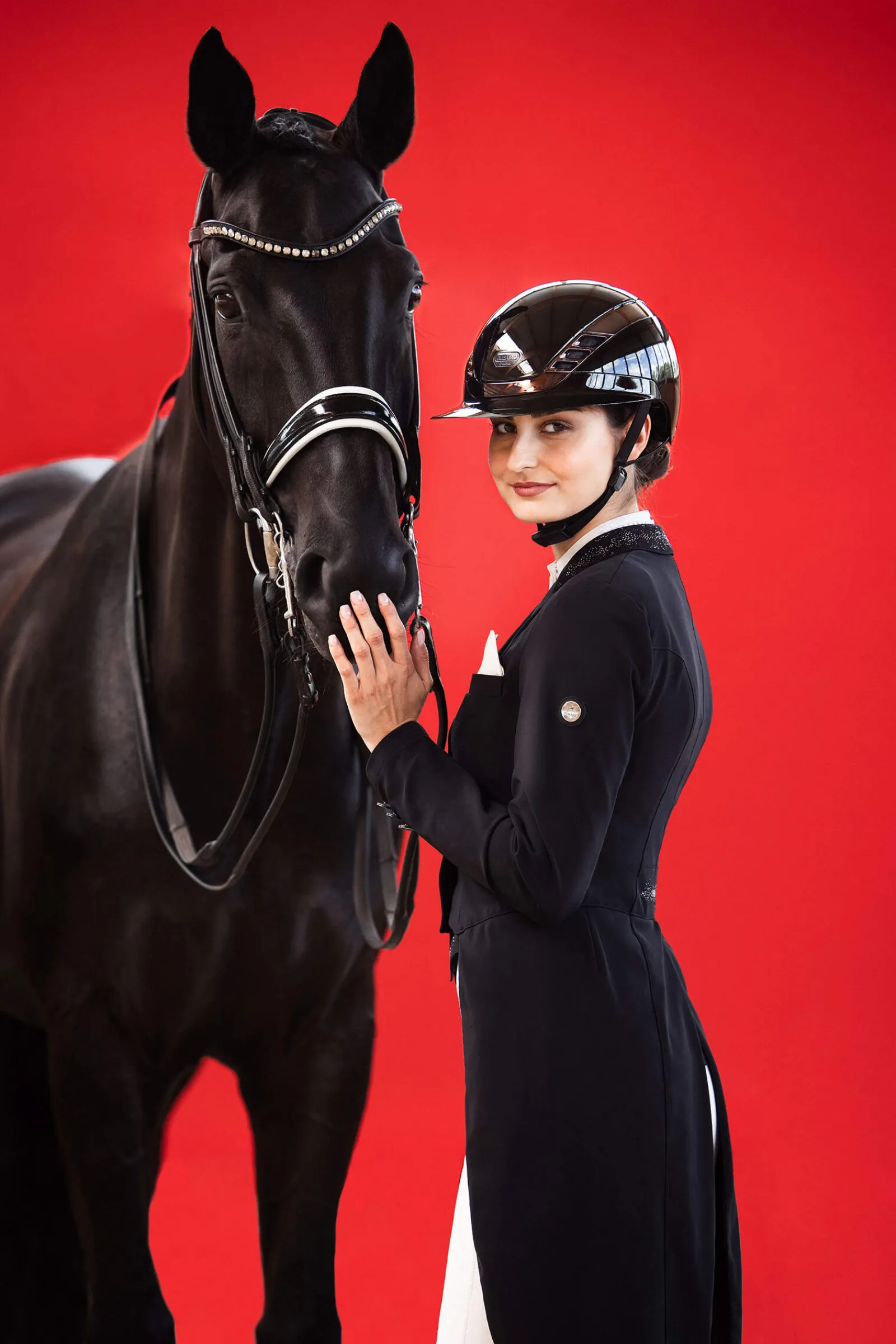 Hot Abus AirLuxe Chrome Long Visor Riding Helmet Riding Hats & Helmets