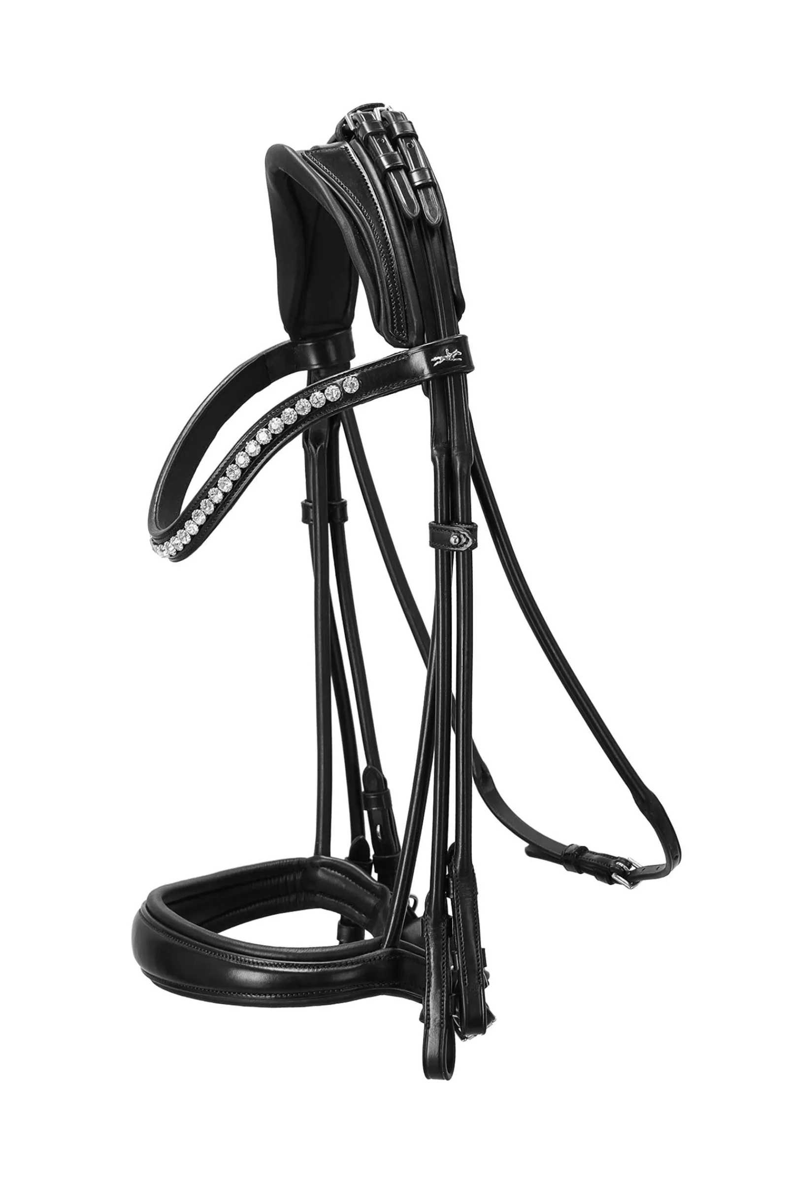 Best Schockemöhle Sports Kensington Double Bridle rolled Pony Bridles & Halters|Bridles & Nosebands
