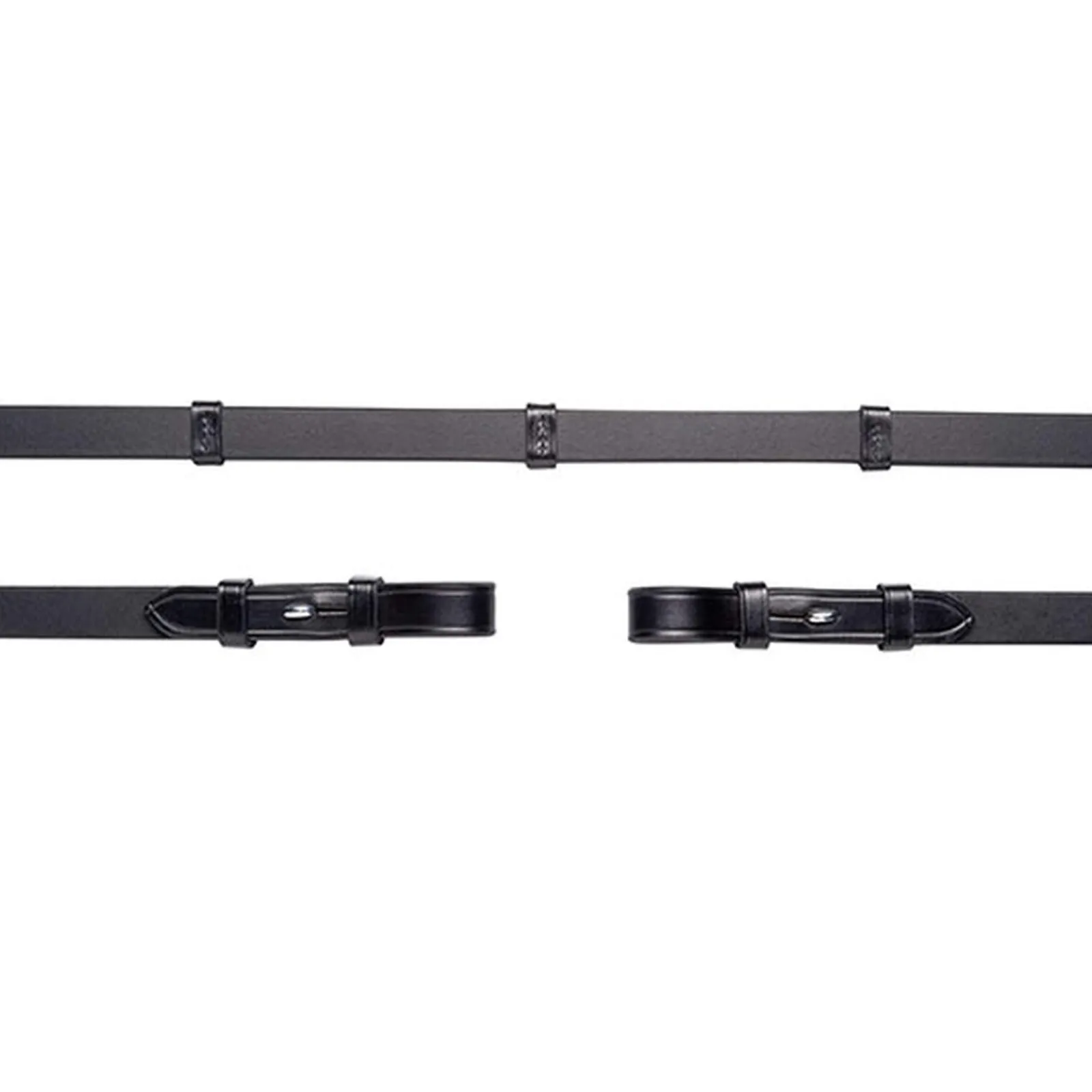 Best Schockemöhle Sports Leather reins,Hook&Stud,Stops, 16mm,5 stops,no martingal stop Reins