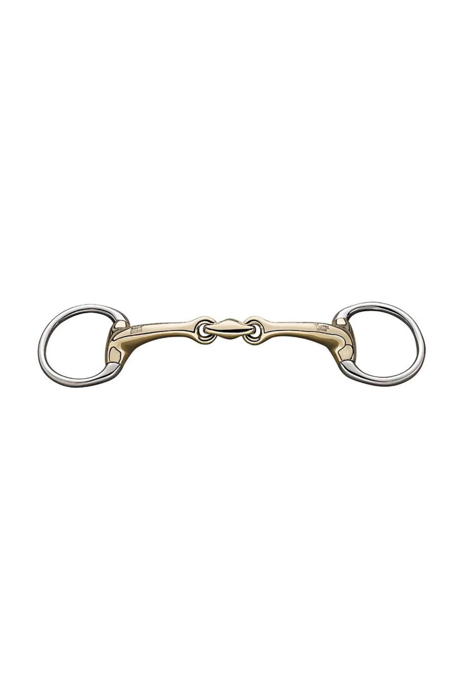 Discount Dynamic RS Eggbutt Bradoon Double jointed Sensogan 14mm Bradoon Bits