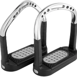 New Flexcite Grip Stirrups, SS 4.3/4 With Metal Pad Stirrups